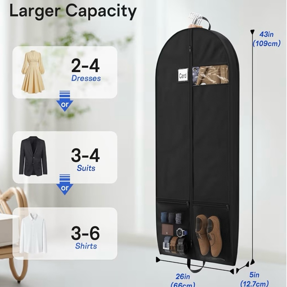 2-pack garment bag NWT